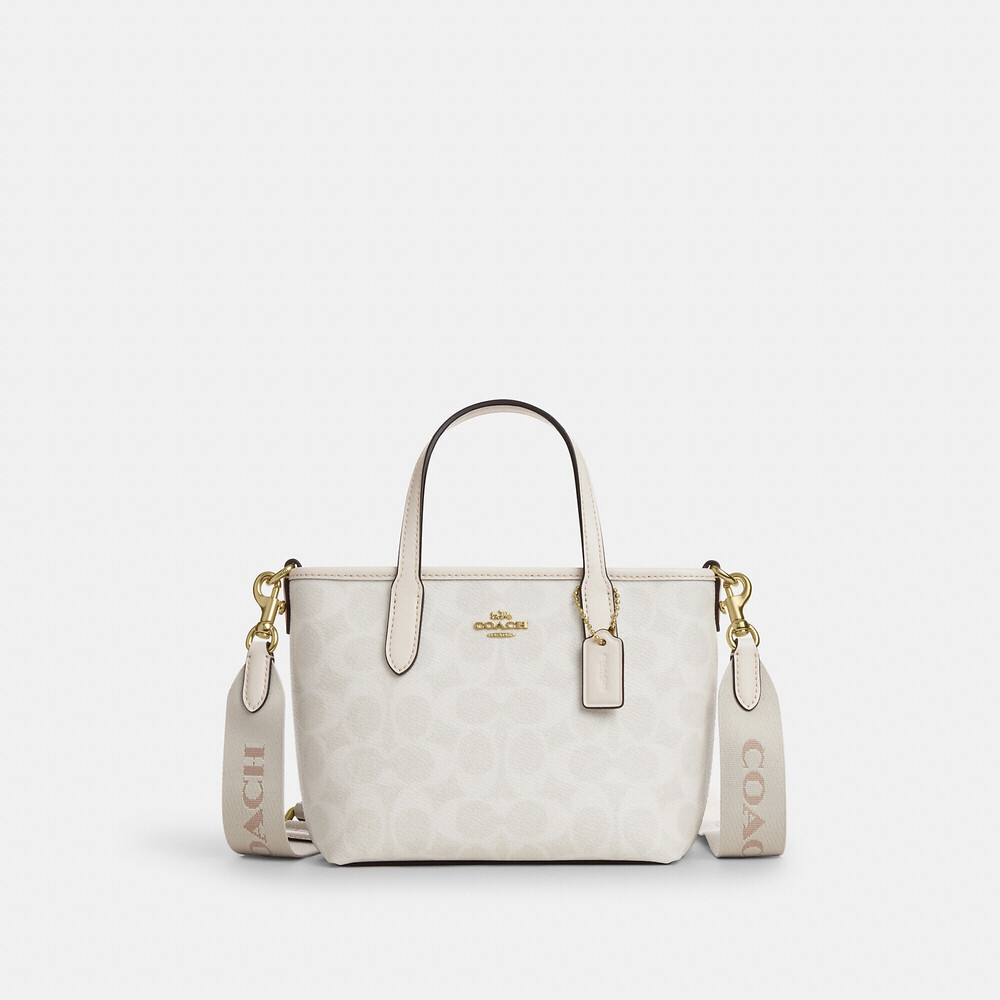 Coach Outlet City Mini Tote Bag In Signature Canvas